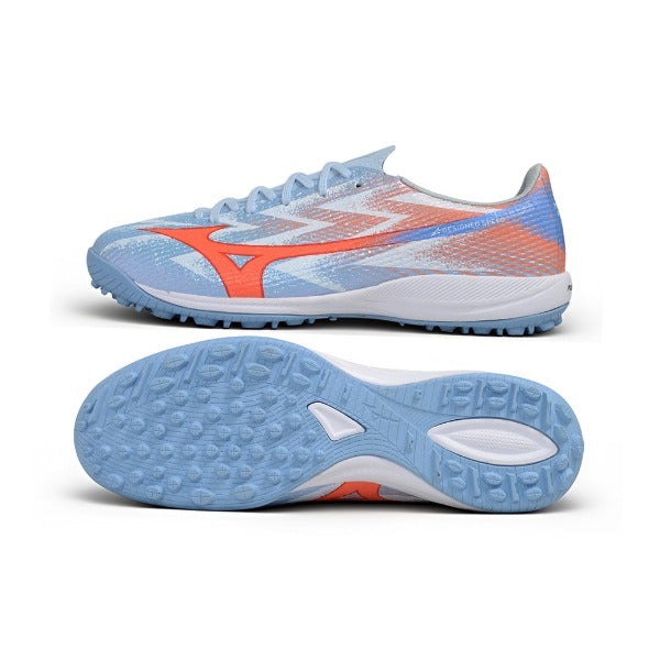 Chuteira Mizuno Alpha III Elite White And Blue TF — Imagem 6