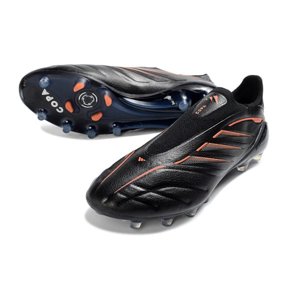 Chuteira Adidas Copa Pure 4 Laceless Elite Black and Orange FG — Imagem 2