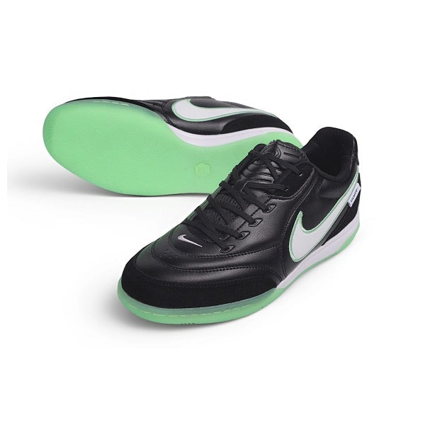Chuteira Nike Tiempo Streetgato Black and Green IC — Imagem 2