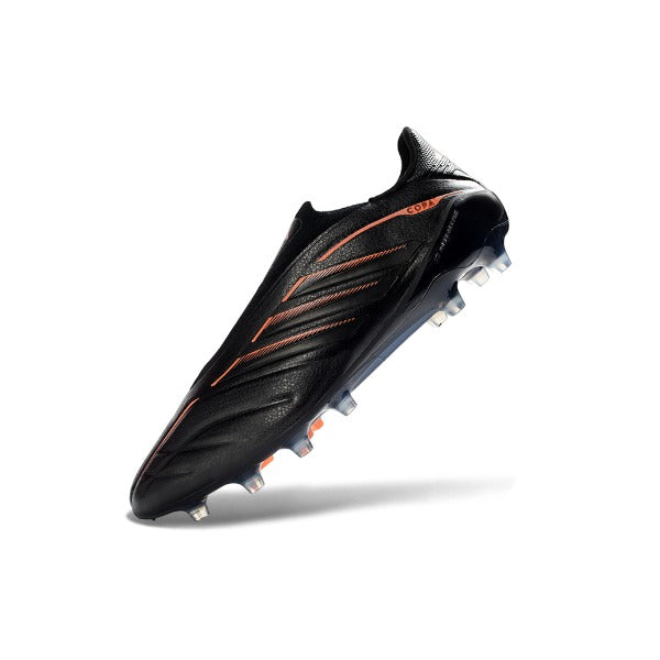 Chuteira Adidas Copa Pure 4 Laceless Elite Black and Orange FG — Imagem 4