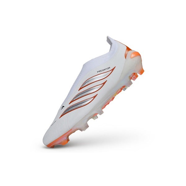 Adidas Predator 26 Elite Laceless White Black And Orange FG — Image 4