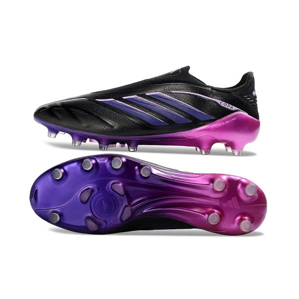 Chuteira Adidas Copa Pure 4 Laceless Elite Black and Purple Pack FG — Imagem 6