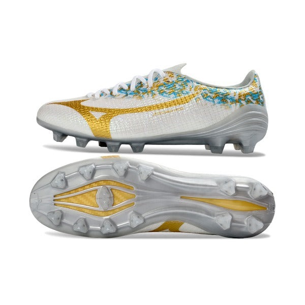 Mizuno Alpha III Elite White And Yellow FG — Imagen 6