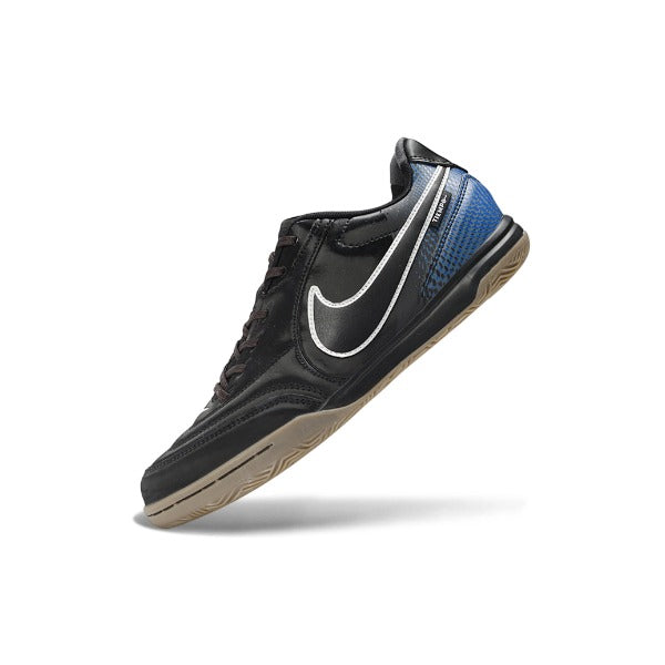 Chuteira Nike Tiempo Streetgato Black and Blue IC — Imagem 4