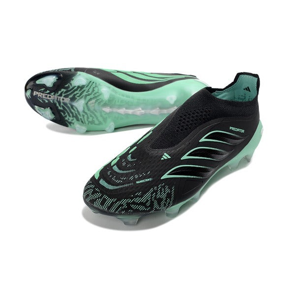 Adidas Predator 26 Elite Laceless Black And Green FG — Imagen 2