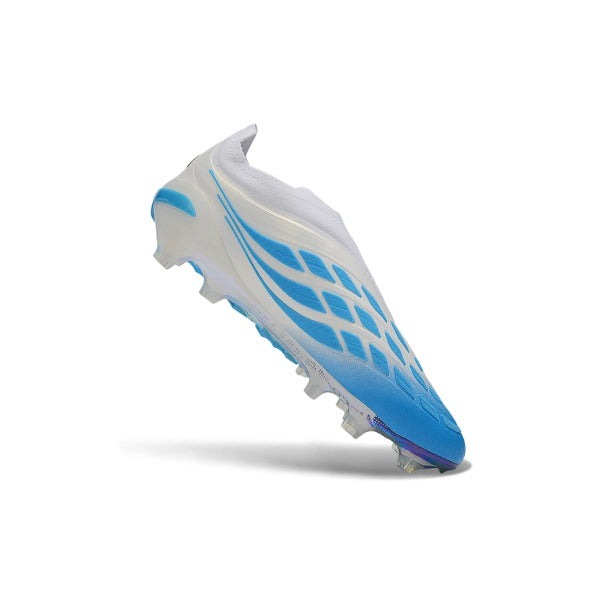 Adidas Predator 26 Elite Laceless White And Blue FG — Bild 5