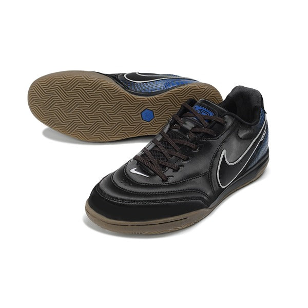 Chuteira Nike Tiempo Streetgato Black and Blue IC — Imagem 2