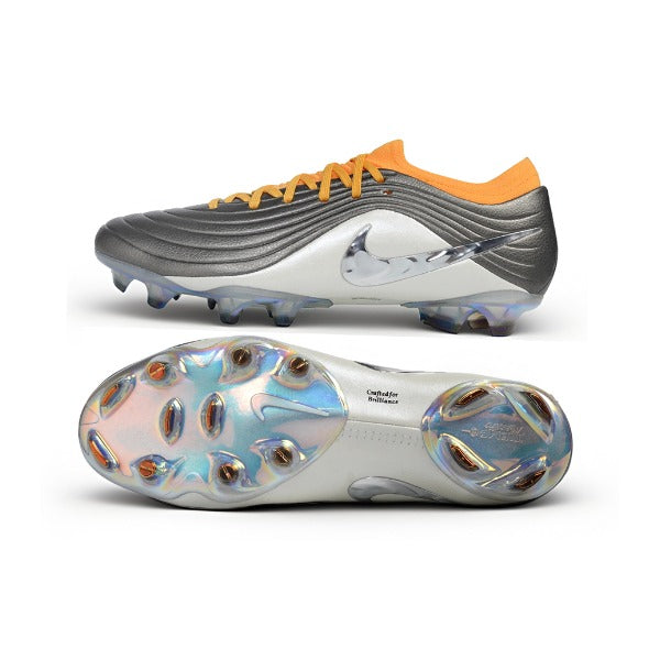 Chuteira Nike Tiempo Maestro Elite Gray, White and Orange FG — Imagem 6