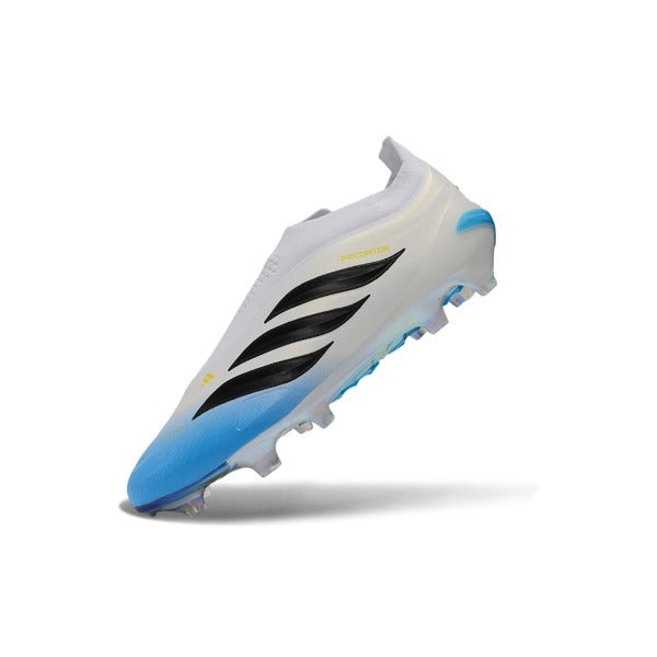 Adidas Predator 26 Elite Laceless White And Blue FG — Bild 4