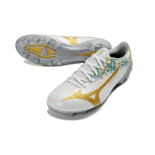 Mizuno Alpha III Elite White And Yellow FG — Imagen 2