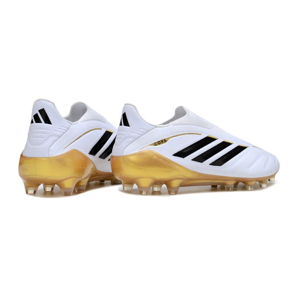Adidas Copa Pure 4 Laceless Elite White and Yellow FG — Image 3