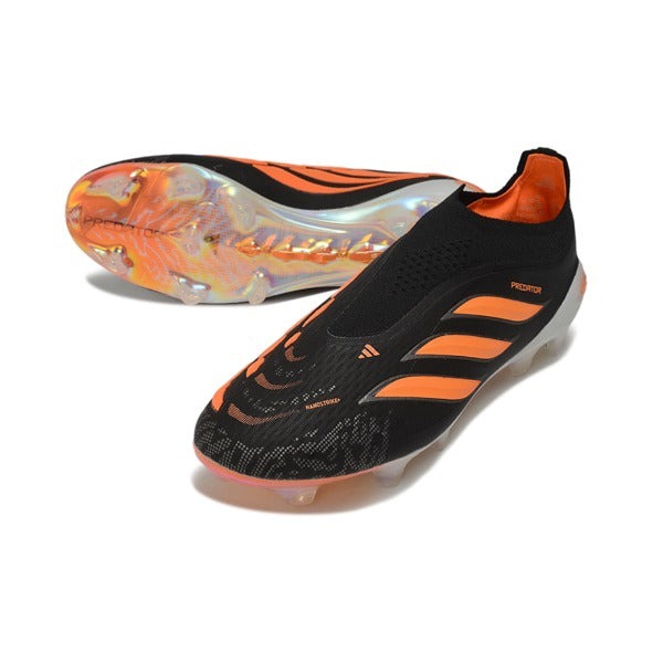 Adidas Predator 26 Elite Laceless Black And Orange FG — Image 2