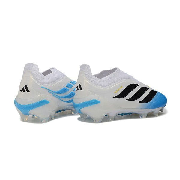 Adidas Predator 26 Elite Laceless White And Blue FG — Bild 3