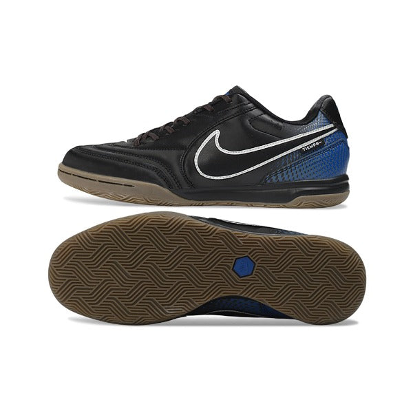 Chuteira Nike Tiempo Streetgato Black and Blue IC — Imagem 6