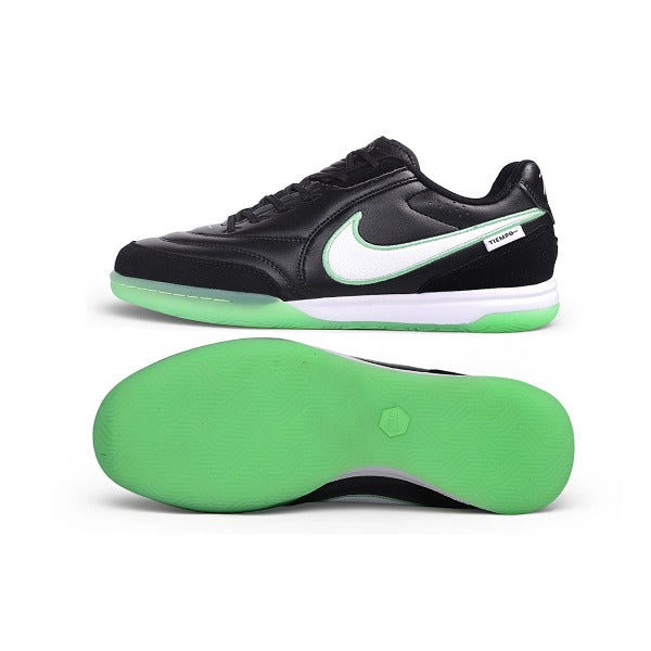 Chuteira Nike Tiempo Streetgato Black and Green IC — Imagem 6