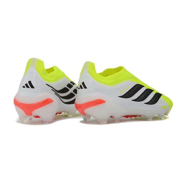 Adidas Predator 26 Elite Laceless Light Green And White FG — Bild 3