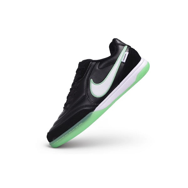 Chuteira Nike Tiempo Streetgato Black and Green IC — Imagem 4