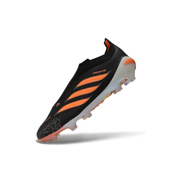 Adidas Predator 26 Elite Laceless Black And Orange FG — Image 4