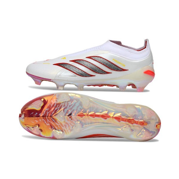 Adidas Predator 26 Elite Laceless White And Red FG — Bild 6