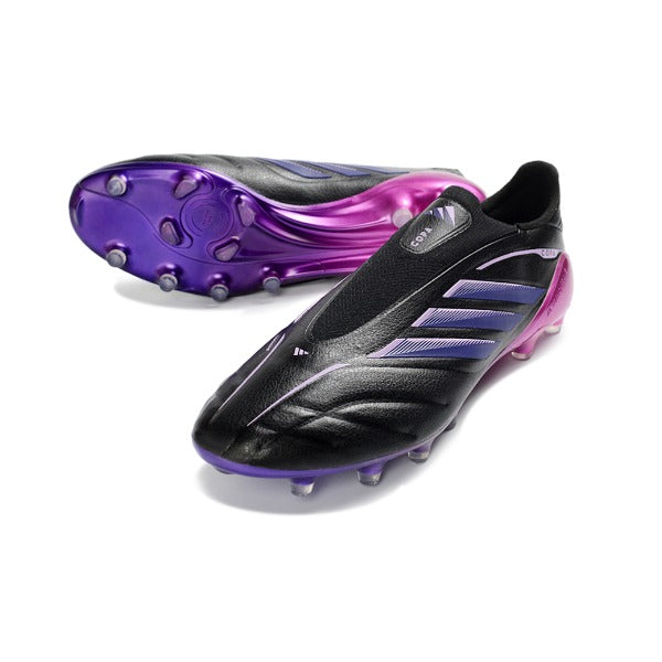Chuteira Adidas Copa Pure 4 Laceless Elite Black and Purple Pack FG — Imagem 2