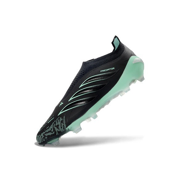 Adidas Predator 26 Elite Laceless Black And Green FG — Imagen 4