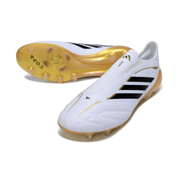 Adidas Copa Pure 4 Laceless Elite White and Yellow FG — Image 2