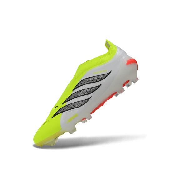 Adidas Predator 26 Elite Laceless Light Green And White FG — Bild 4